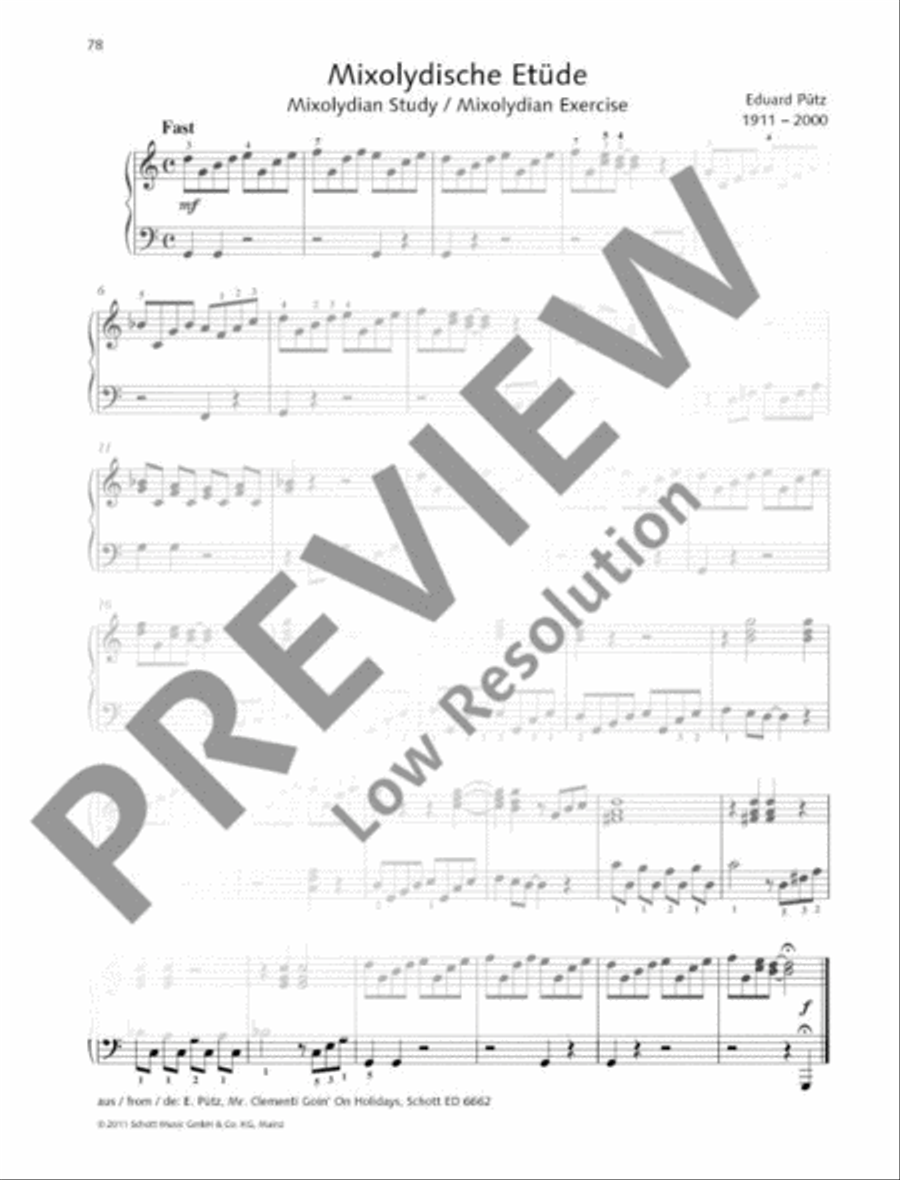 Mixolydian Study Mixolydian Study Piano Method scores gallery preview page 2