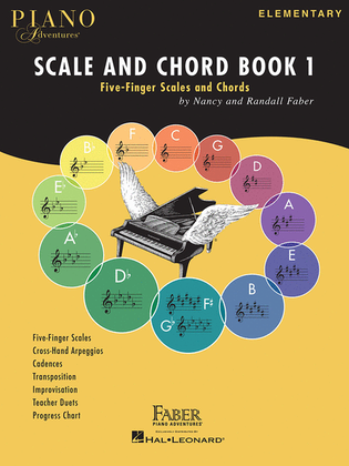 Book cover for Piano Adventures Scale and Chord Book 1