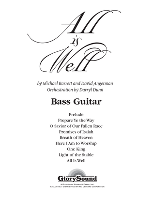 Book cover for All Is Well - Bass