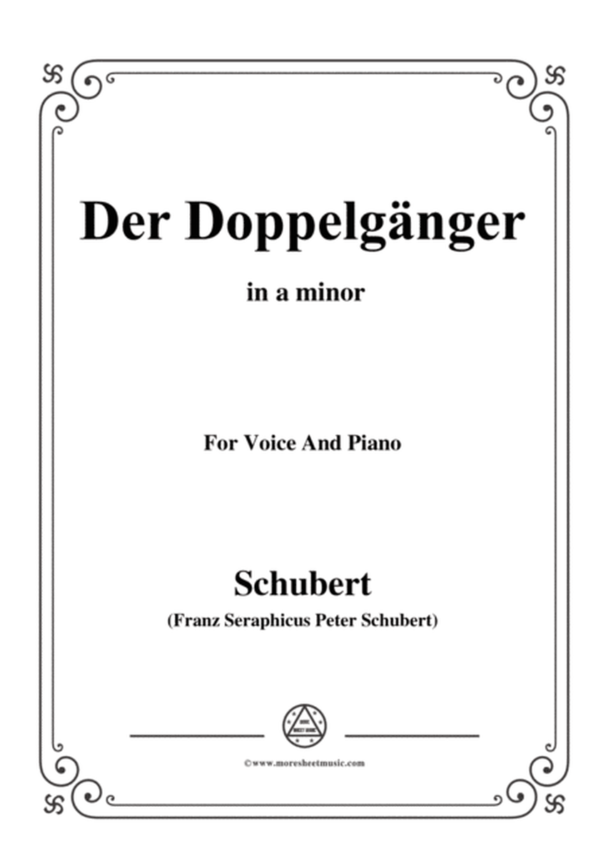 Schubert-Der Doppelgänger,in a minor,for Voice&Piano image number null