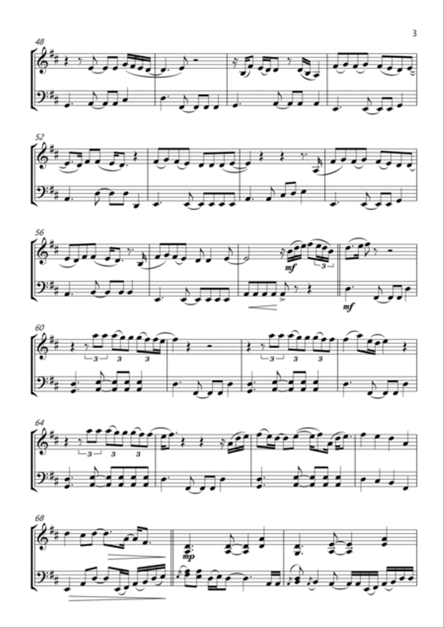 Thinking Out Loud String Duet scores gallery preview page 3