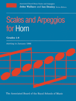 Book cover for Scales and Arpeggios for Horn, Grades 1-8