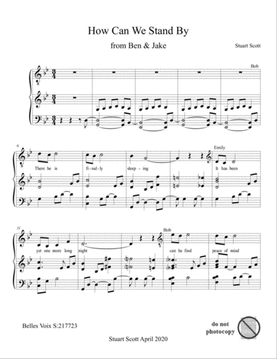 How Can We Stand By Voice Solo scores gallery preview page 1