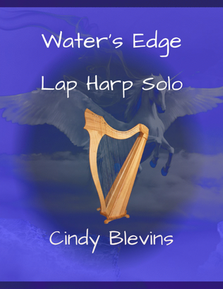 Book cover for Water's Edge, original solo for Lap Harp