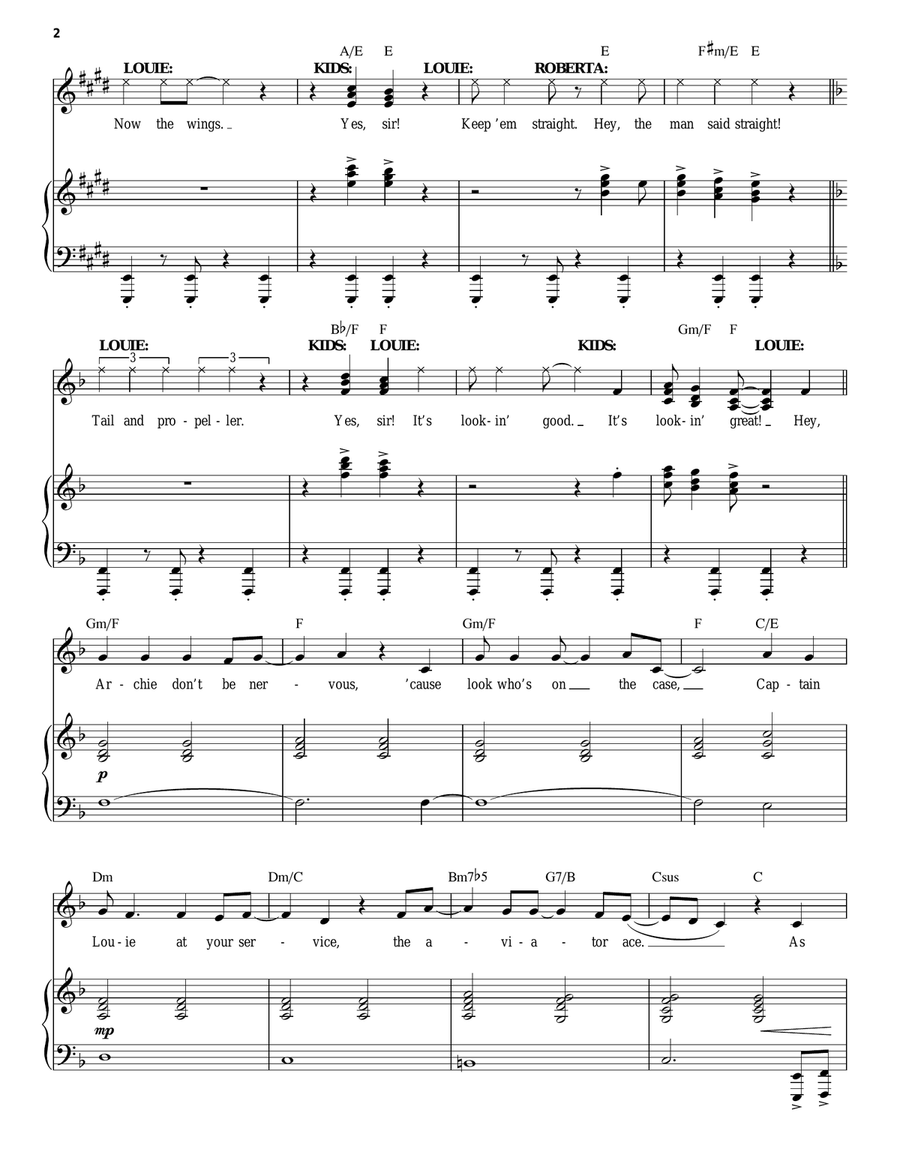 Captain Louie Captain Louie Piano, Vocal, Guitar scores gallery preview page 2