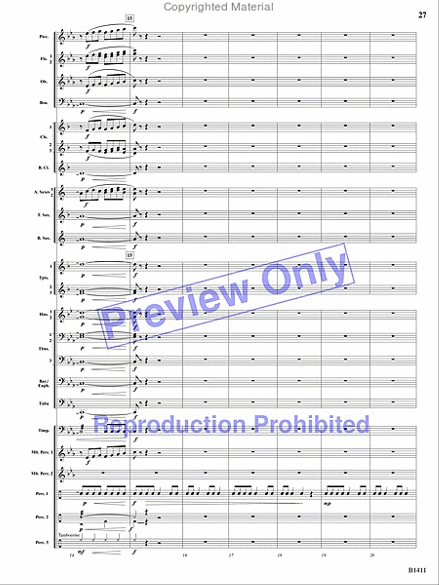 Pirates! Pirates! Concert Band scores gallery preview page 26