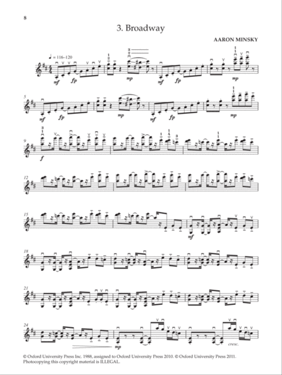 Ten American Violin Etudes Violin Solo scores gallery preview page 2