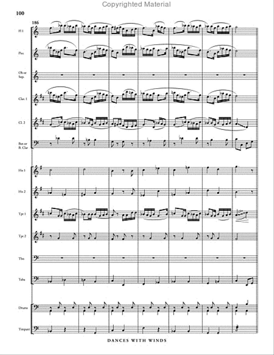 Dances with Winds Dances with Winds Concert Band scores gallery preview page 12