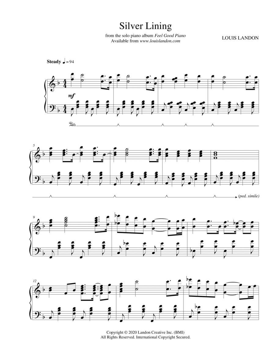 Silver Lining Piano Method scores gallery preview page 1