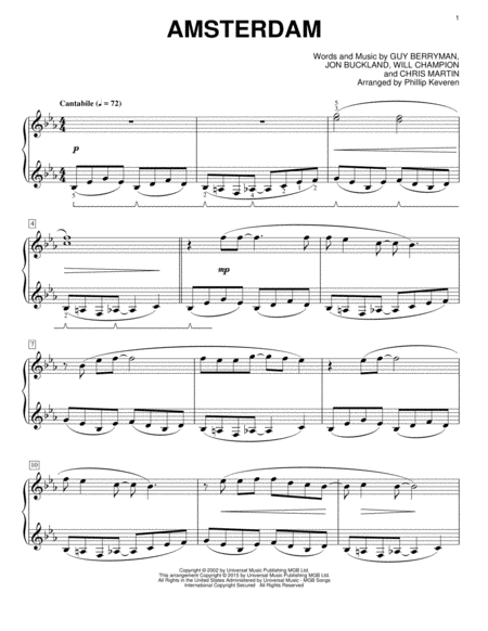 Amsterdam [Classical version] (arr. Phillip Keveren)