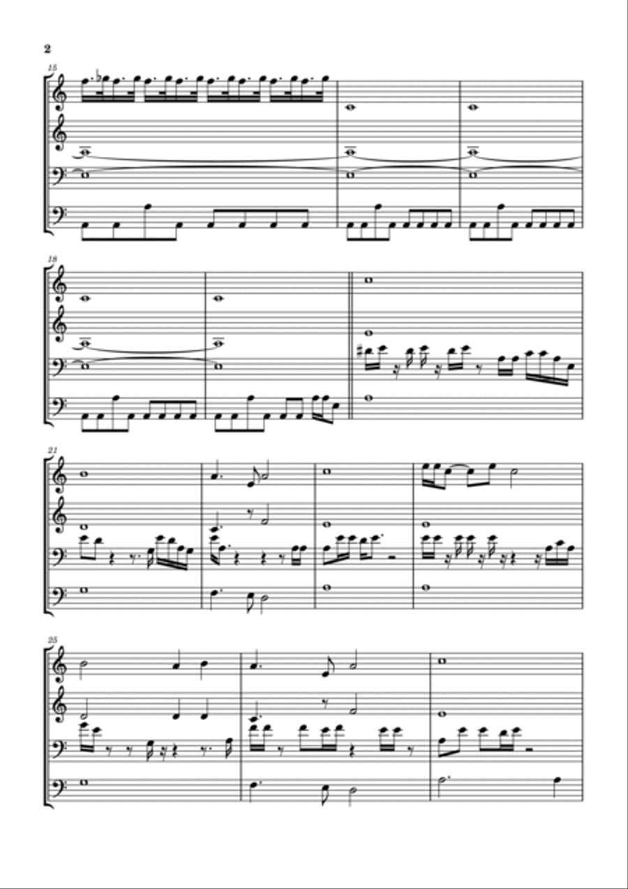 Comfortably Numb 2022 Brass Ensemble scores gallery preview page 3