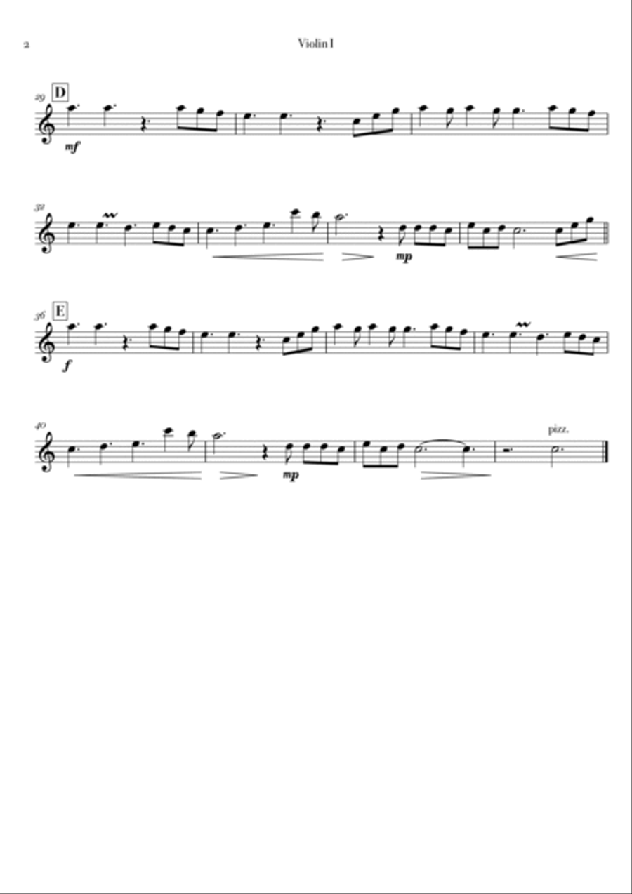 You Are The Reason String Quartet scores gallery preview page 2
