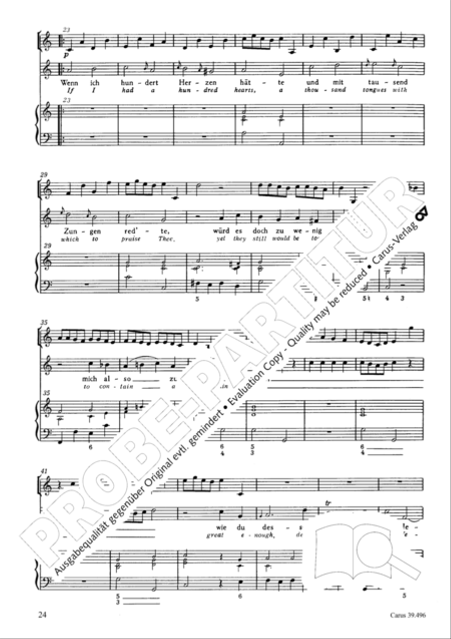Triumph, O heavens (Jauchzet, ihr Himmel) SA scores gallery preview page 25