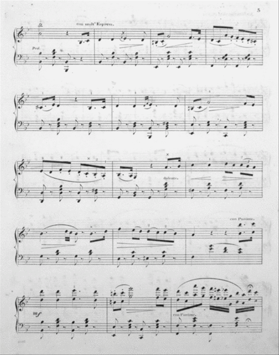 Souvenir De L'Opera. Souvenir De Bellini. Fantasie De Salon. Sur L'Opera Norma Piano Solo scores gallery preview page 4