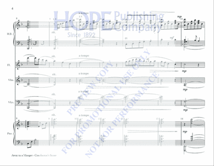 Away in a Manger 5-Octaves scores gallery preview page 4
