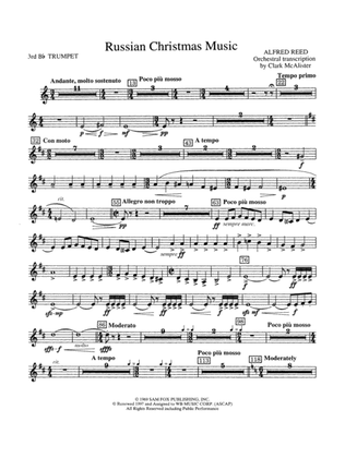 Russian Christmas Music: 3rd B-flat Trumpet