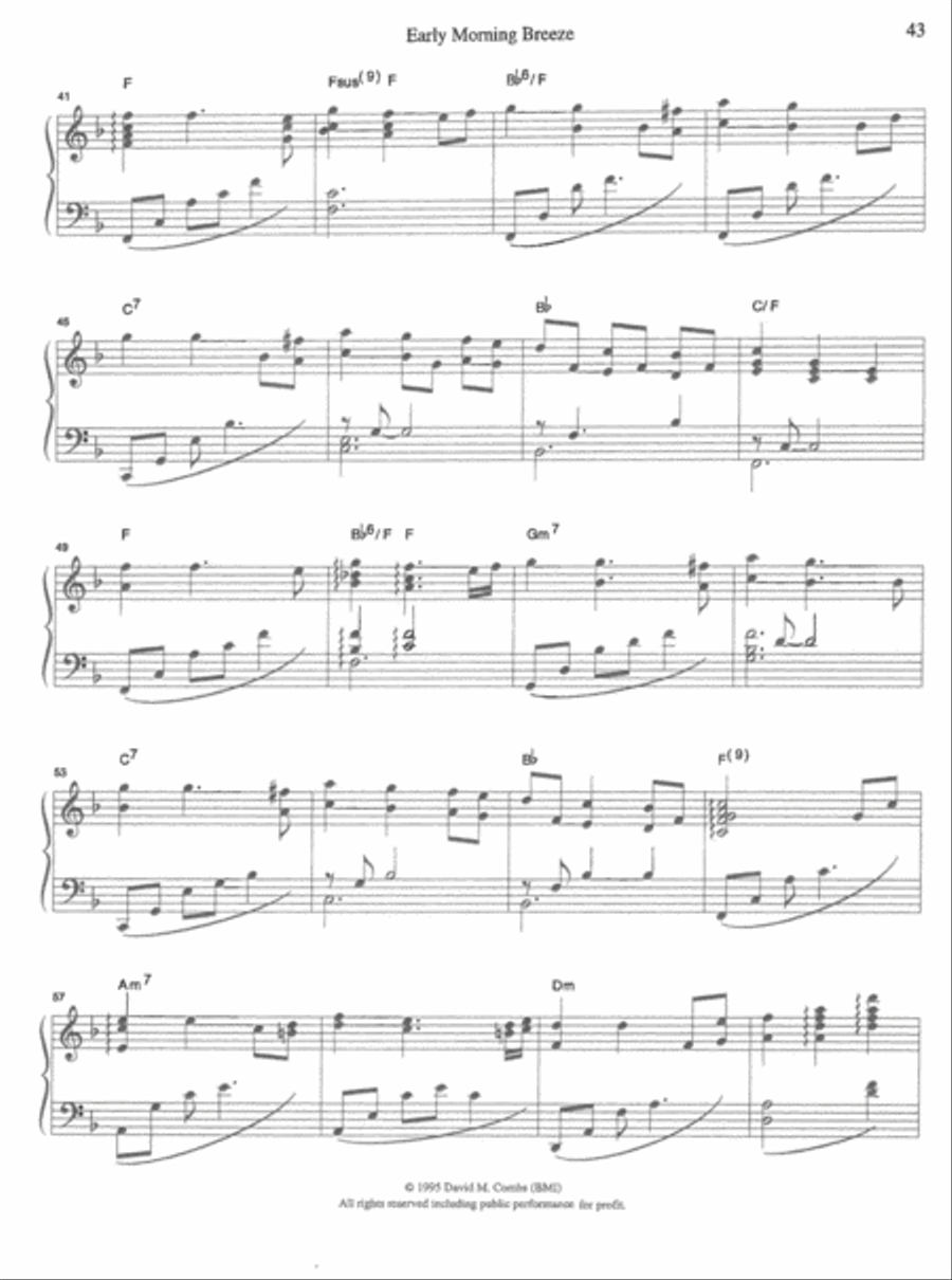 Early Morning Breeze Piano Solo scores gallery preview page 3
