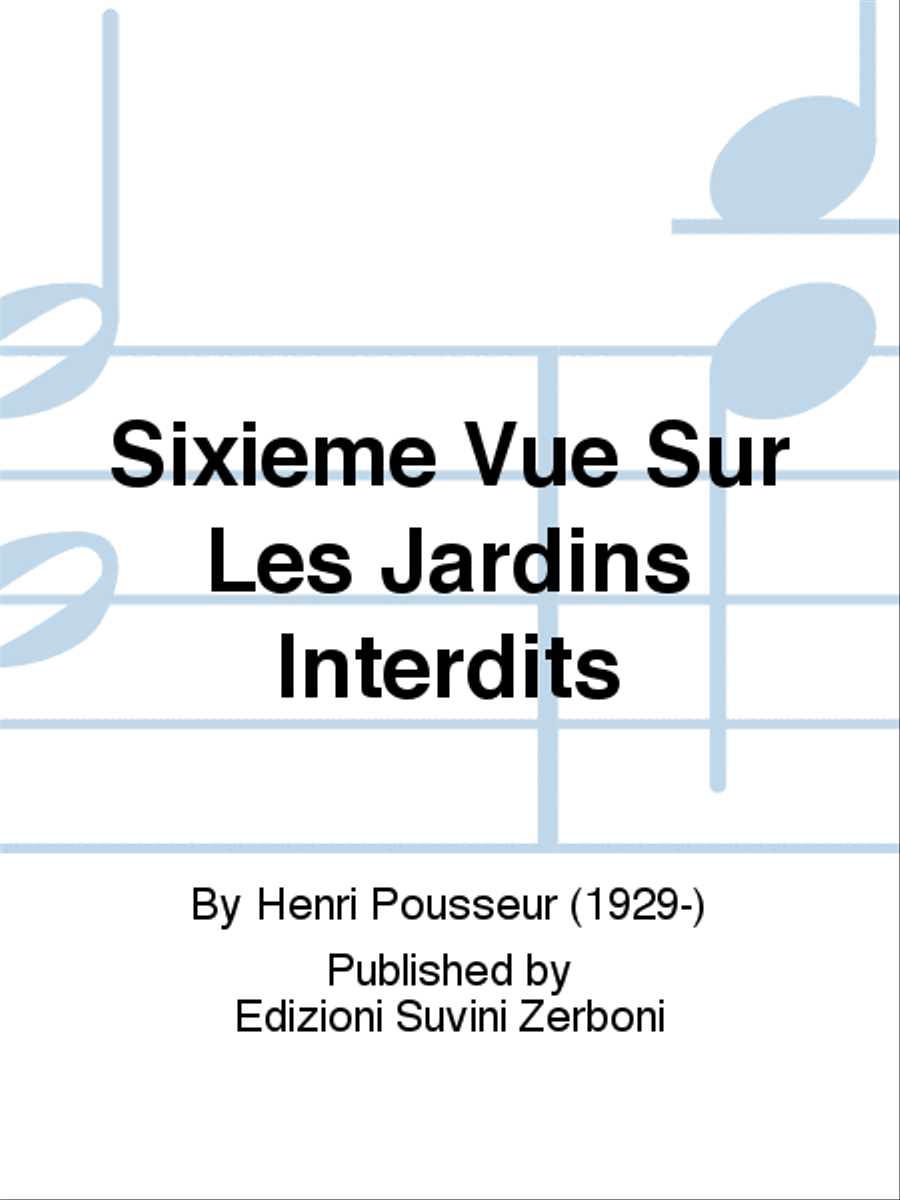 Sixieme Vue Sur Les Jardins Interdits String Trio scores gallery preview page 1