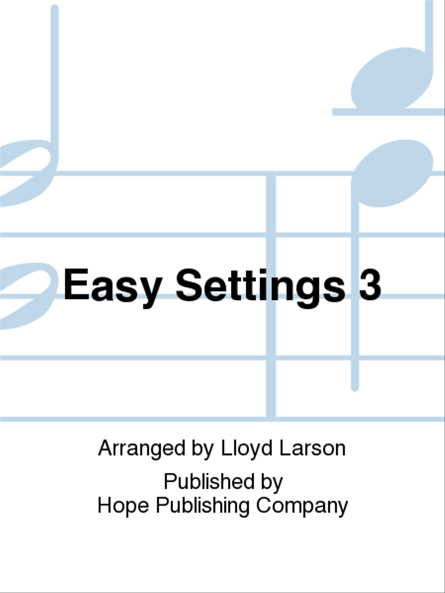 Easy Settings 3 Choir scores gallery preview page 1