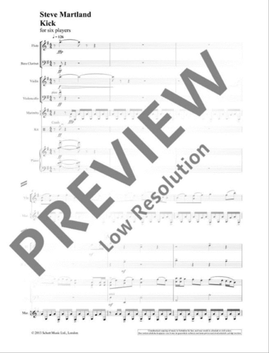 Kick Bass Clarinet scores gallery preview page 4