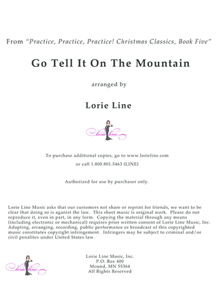 Book cover for Go Tell It On The Mountain - EASY!