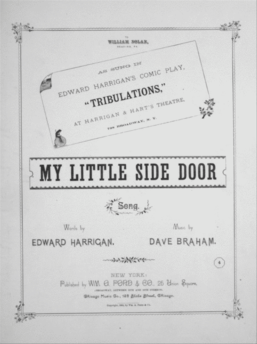 My Little Side Door. Song Voice scores gallery preview page 1