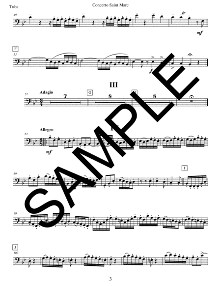 Concerto St. Marc for Tuba, Winds, and Continuo image number null