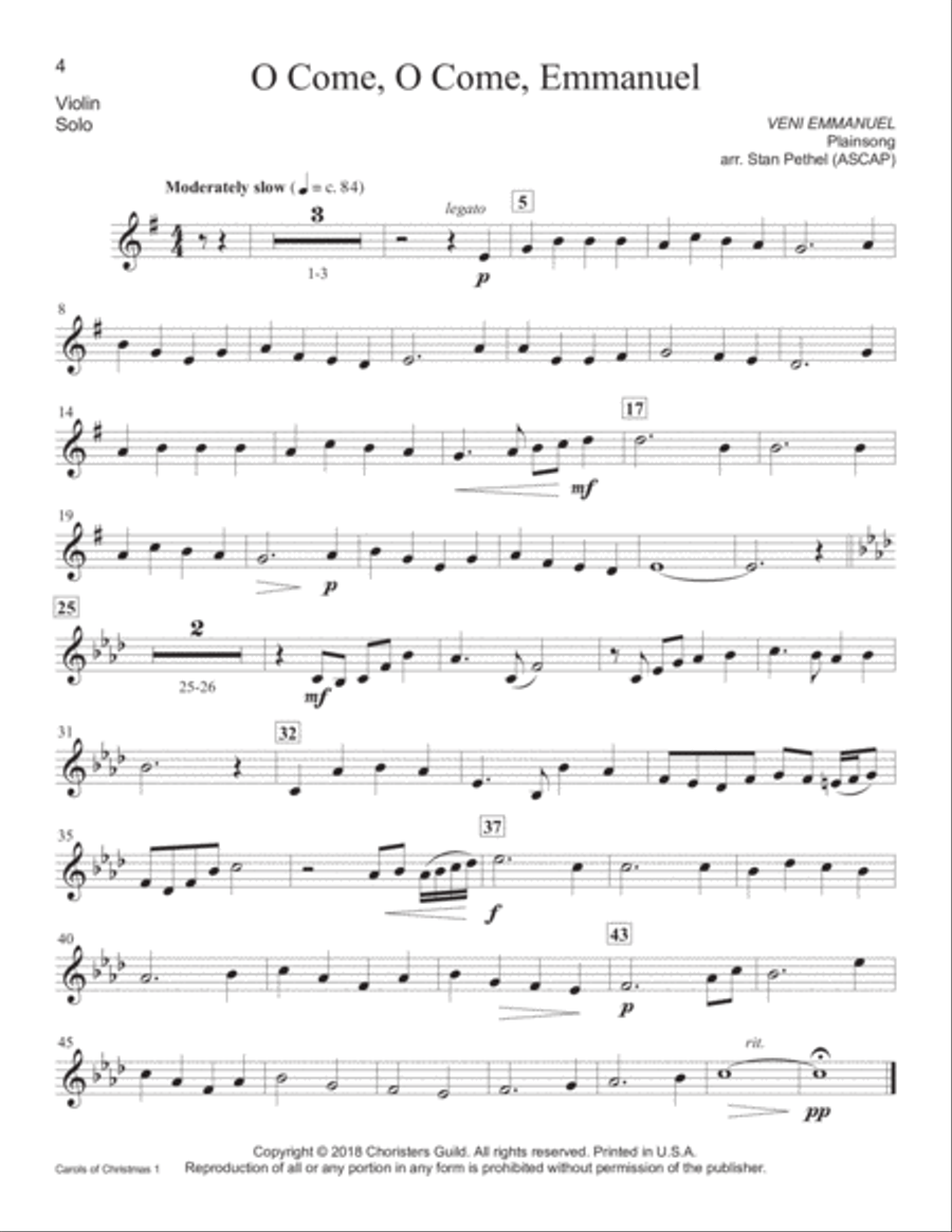 Carols of Christmas, Set 1 - Violin(s) Violin scores gallery preview page 2