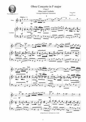 Sammartini - Oboe Concerto in F major No.1 for Oboe and Cembalo or Piano
