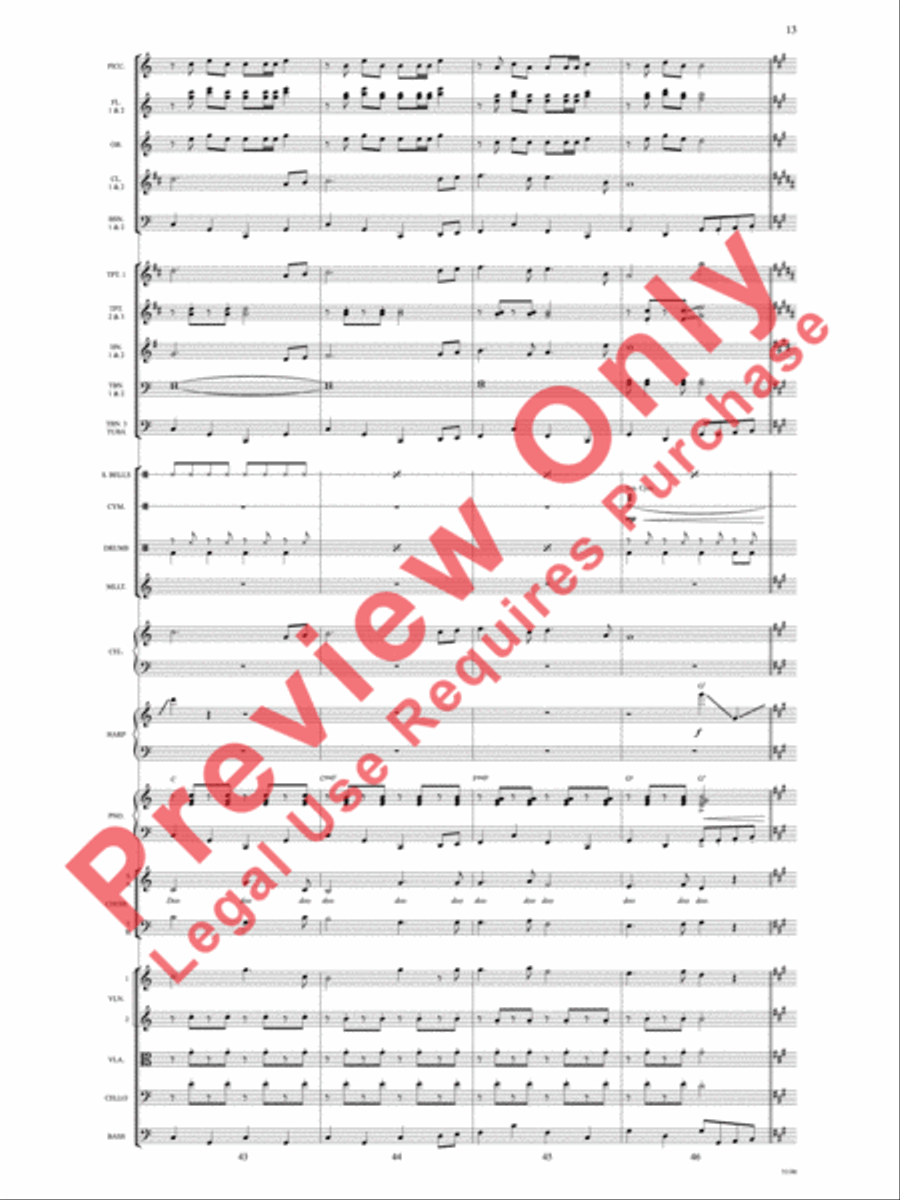 Theme from Elf Choir scores gallery preview page 14
