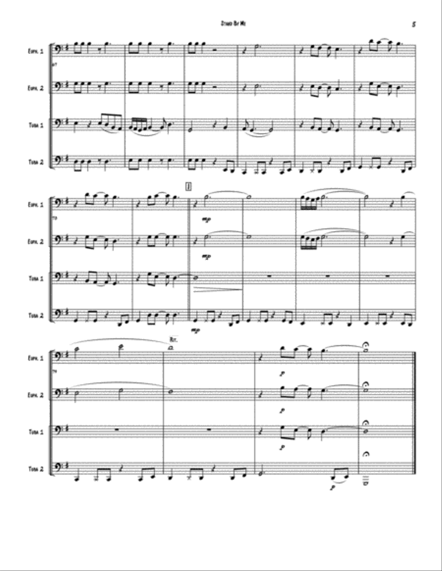 Stand By Me Brass Ensemble scores gallery preview page 5