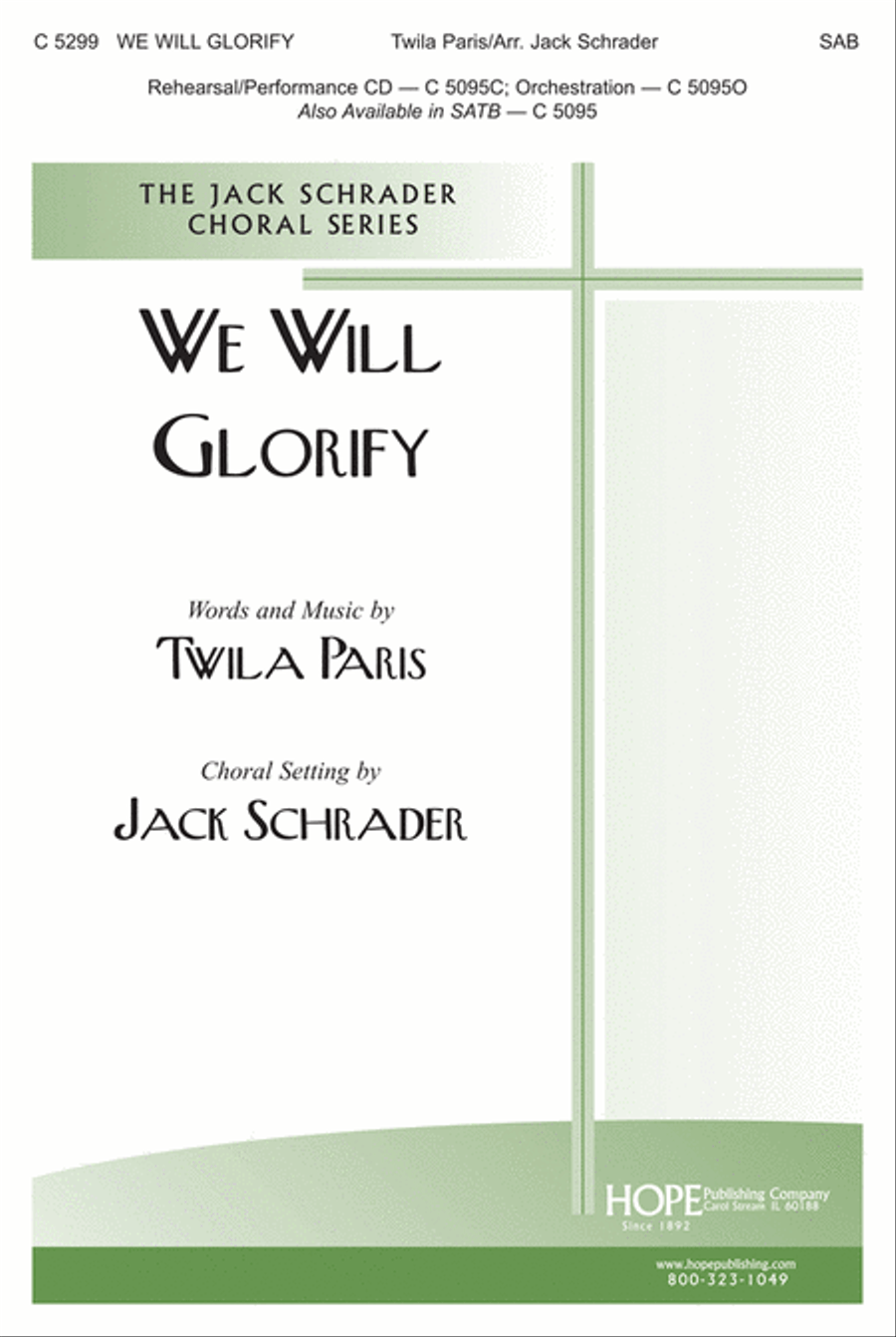 We Will Glorify 4-Part scores gallery preview page 1