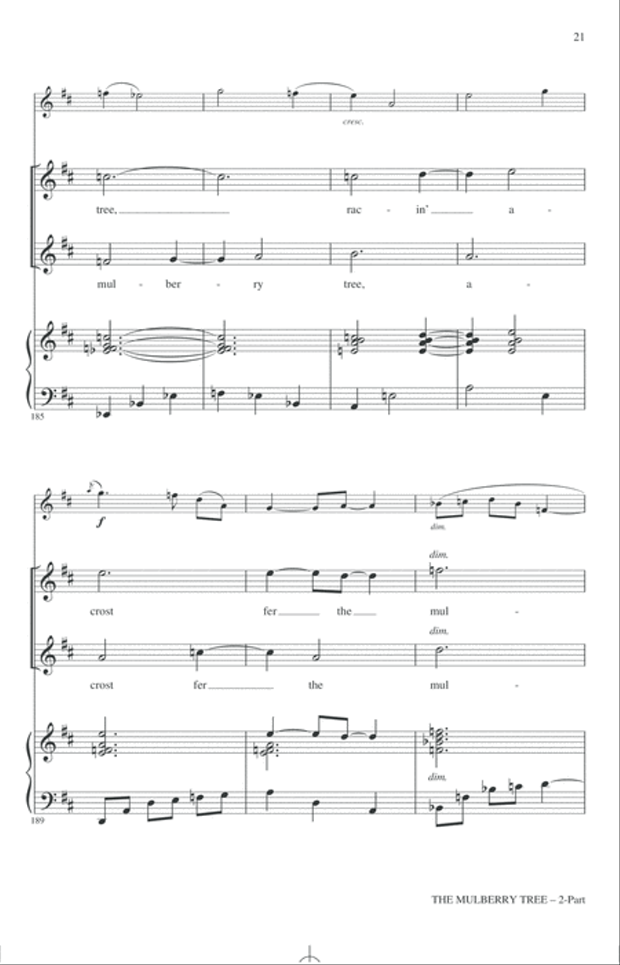The Mulberry Tree 2-Part scores gallery preview page 19