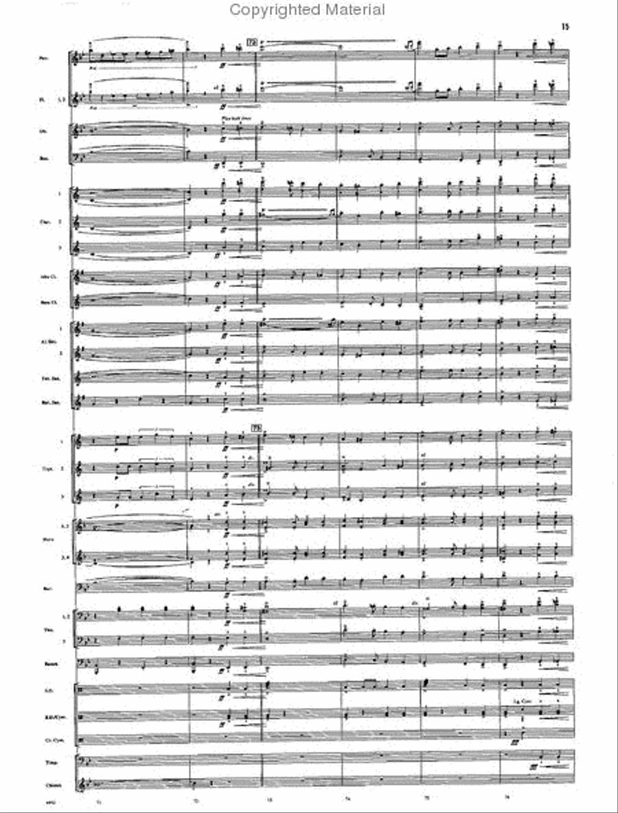 The Chimes of Liberty Concert Band scores gallery preview page 13
