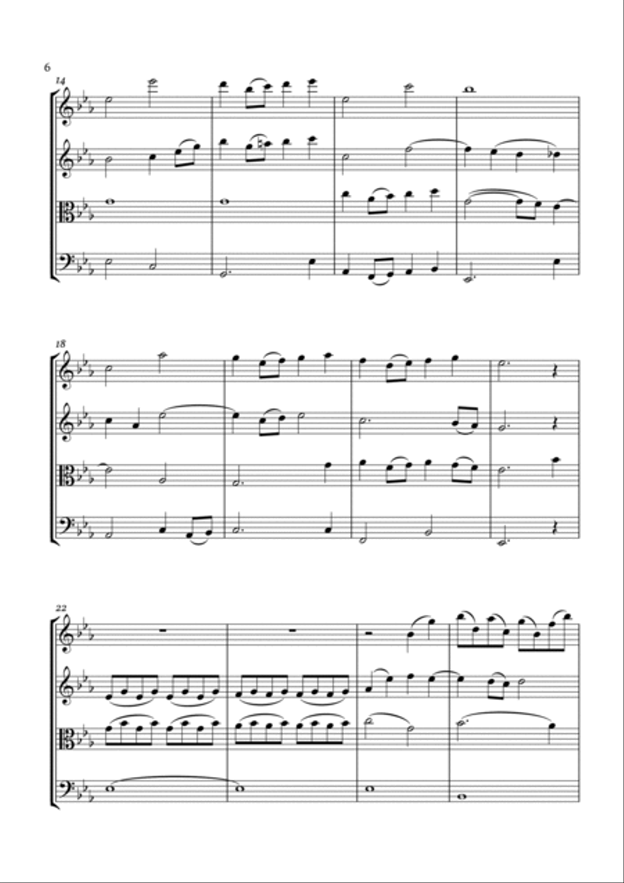 Over The Rainbow Over The Rainbow String Quartet scores gallery preview page 3
