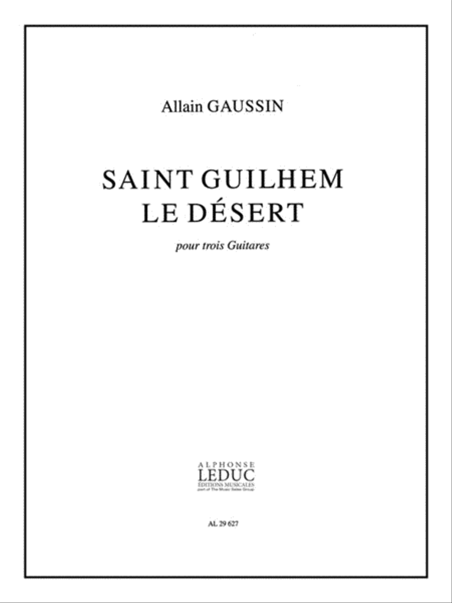 St Guilhem Le Desert (guitars 3) Collection / Songbook scores gallery preview page 1
