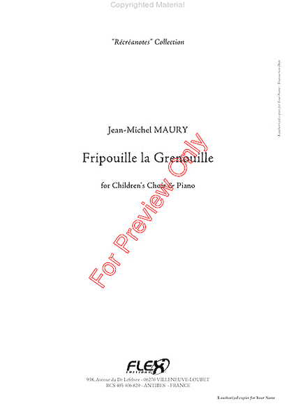 Fripouille La Grenouille - Piano Reduction image number null