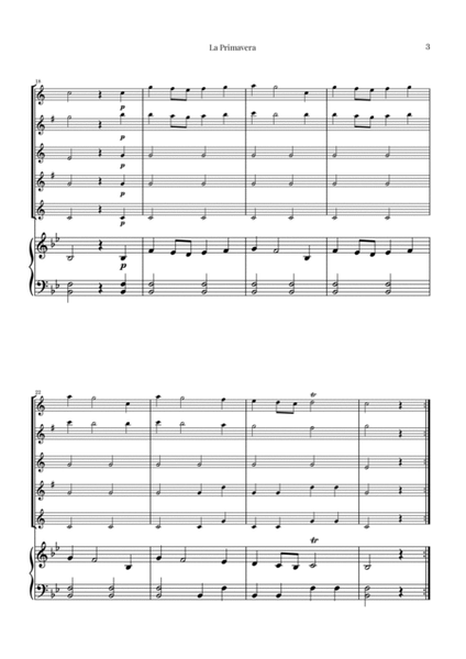 La Primavera (The Spring) by Vivaldi - Saxophone Quintet with Piano image number null