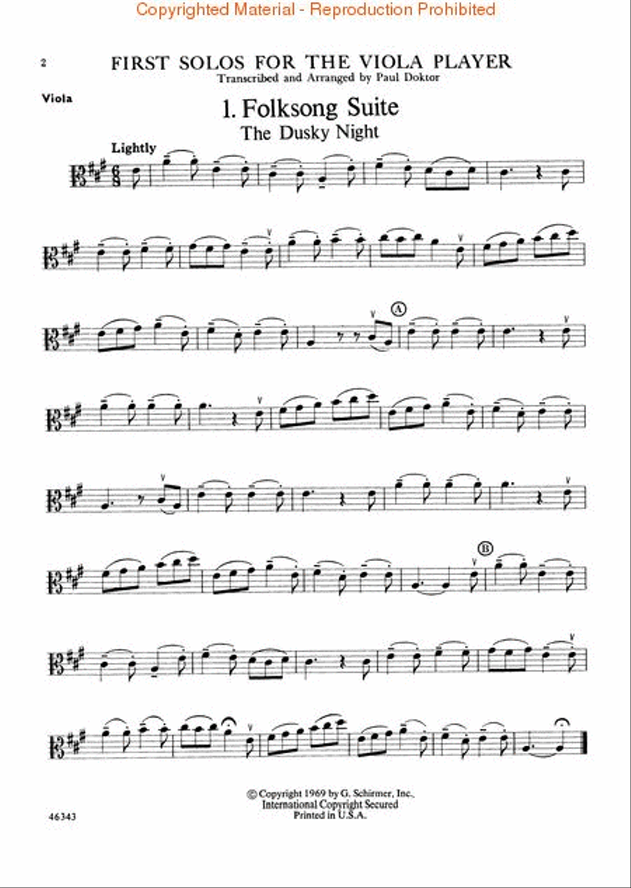 First Solos for the Viola Player Piano Accompaniment scores gallery preview page 4