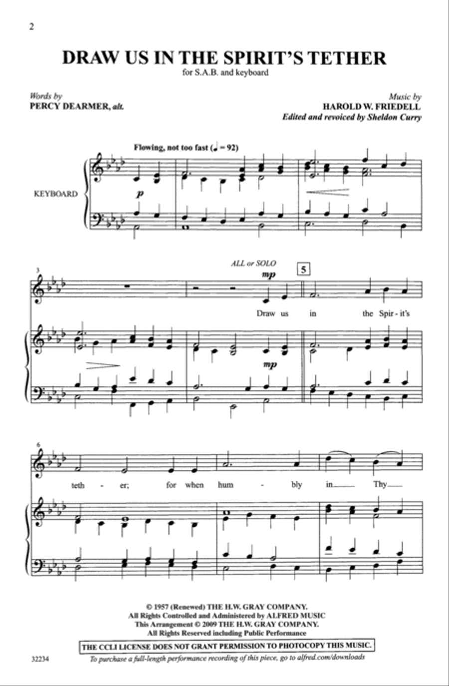 Draw Us in the Spirit's Tether 3-Part scores gallery preview page 2
