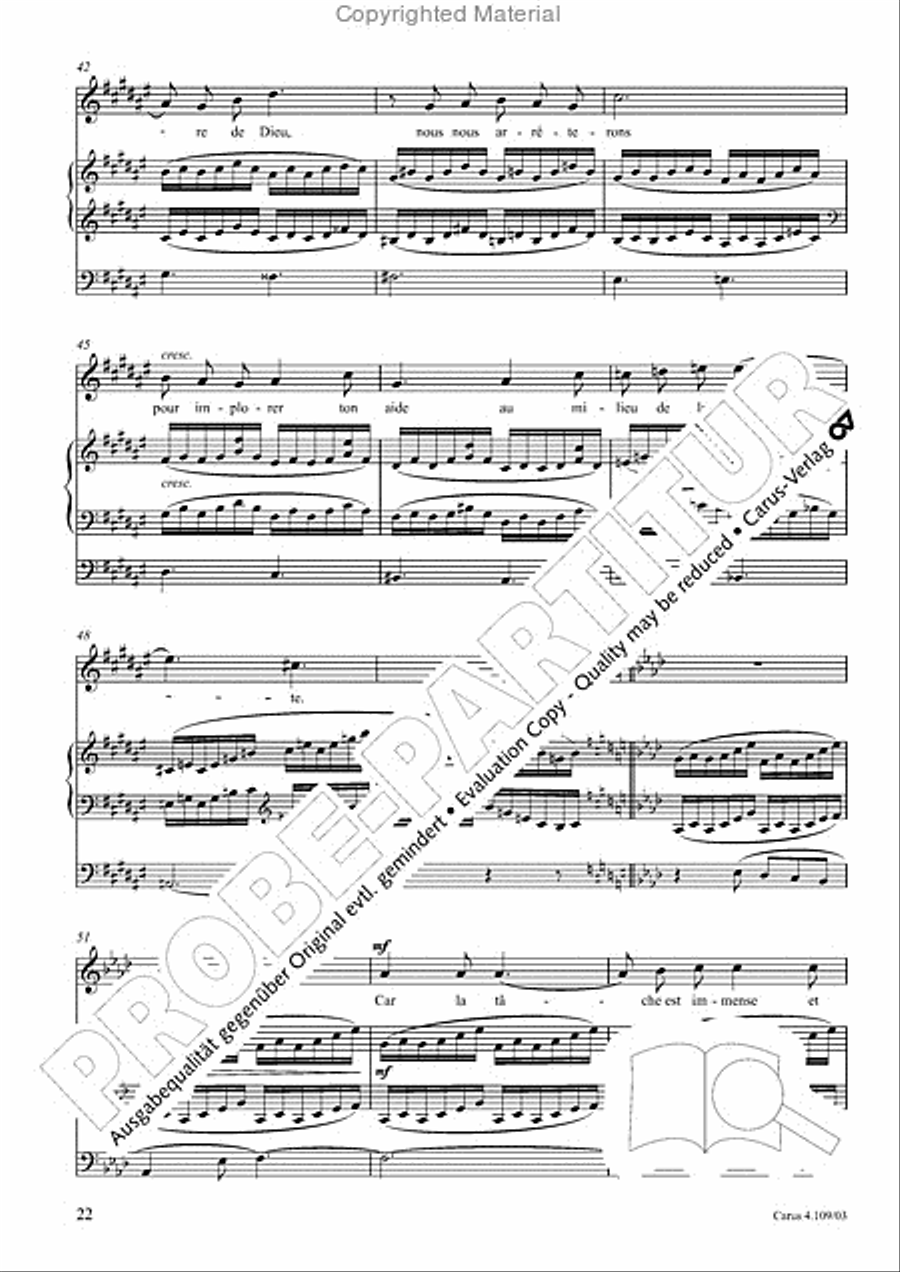 Shorter sacred works. Vol. 15 of the Vierne Complete Edition (Vierne: Kleinere Kirchenwerke. Bd. 15 der Vierne-Gesamtausgabe) Organ scores gallery preview page 23
