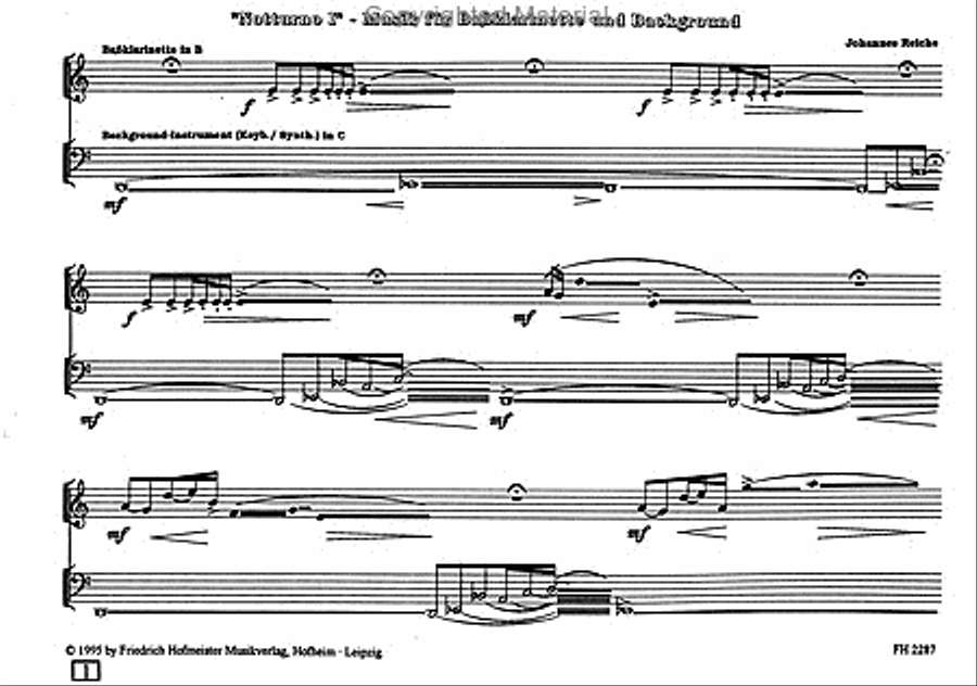 Notturno I Bass Clarinet scores gallery preview page 2