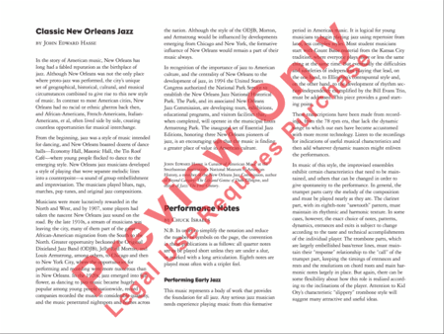 Tiger Rag (Hold That Tiger) Jazz Ensemble scores gallery preview page 4