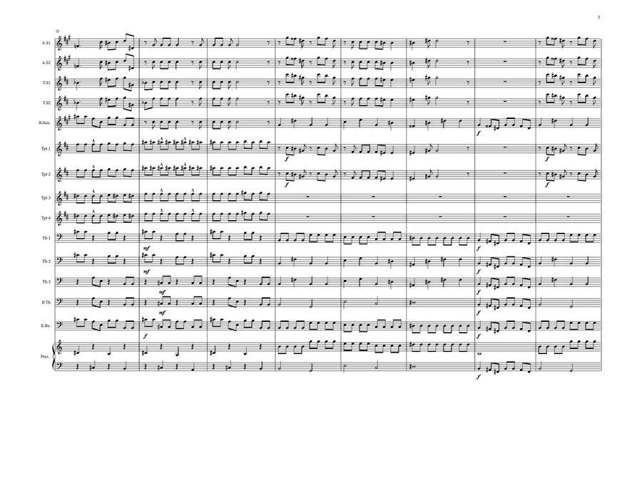 Poker Face Jazz Ensemble scores gallery preview page 3