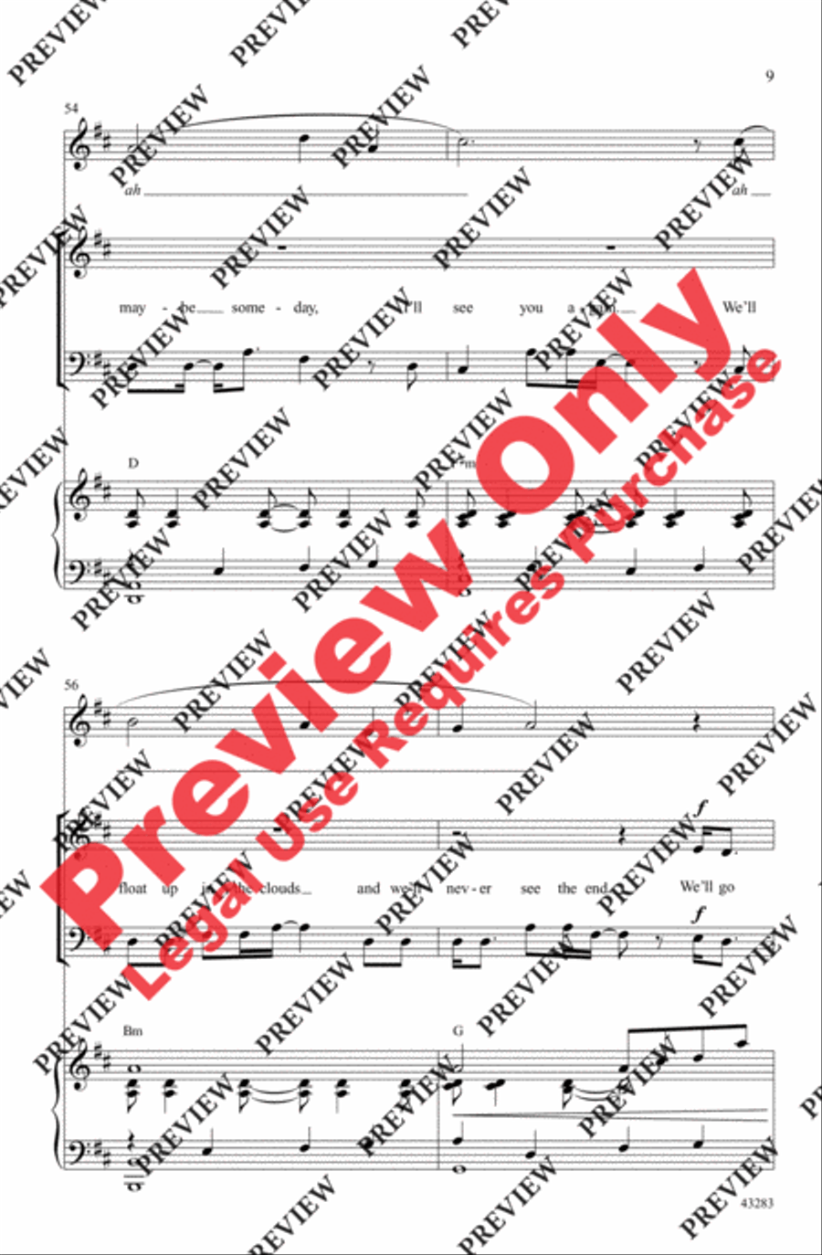 Clouds - SoundTrax CD (CD only) Choir scores gallery preview page 9
