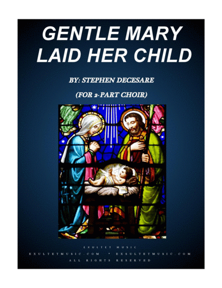 Gentle Mary Laid Her Child (for 2-part choir) image number null