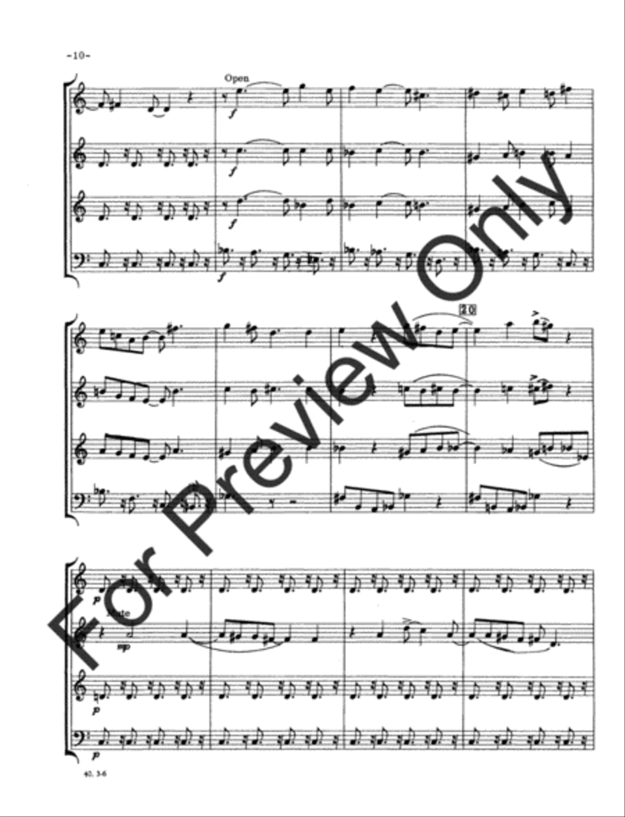 Suite For Brass Horn scores gallery preview page 12