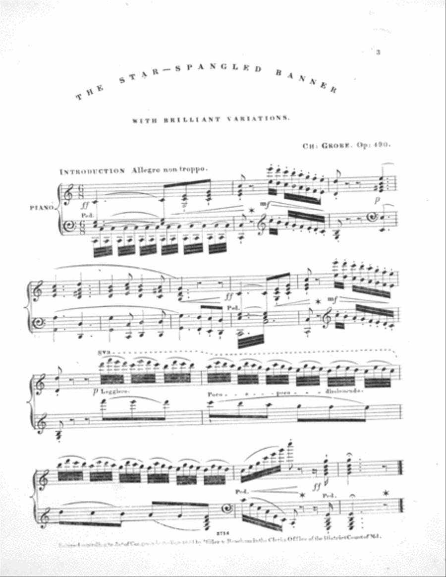 The Stars & Stripes Forever. Brilliant Variations on the Star-spangled Banner Piano Solo scores gallery preview page 2