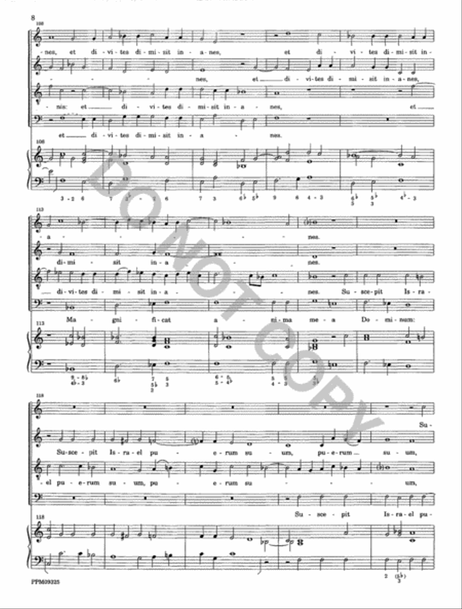 Magnificat a 4 da cappella 4-Part scores gallery preview page 9