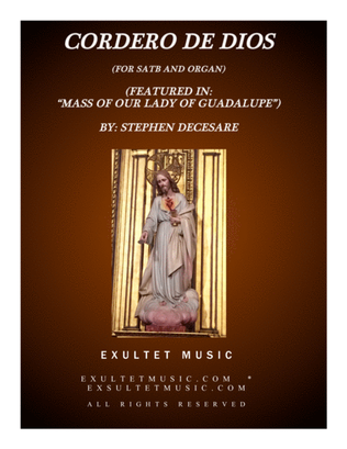 Book cover for Cordero De Dios (SATB and Organ version)